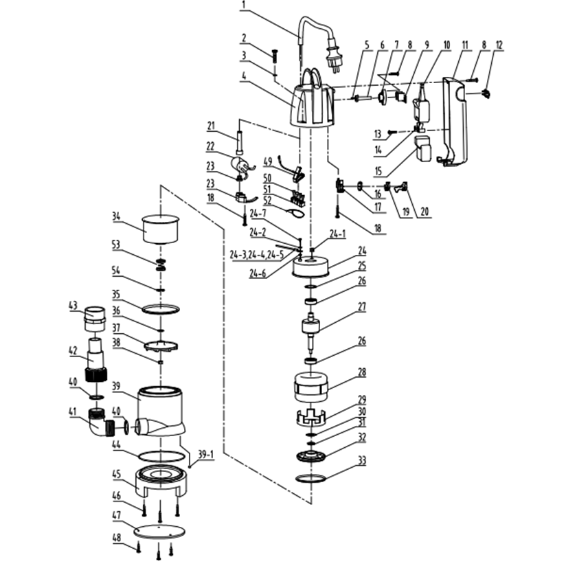 Насос дренажный НПГ-Т7-550