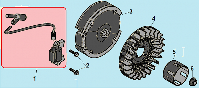 17 МАГНЕТО - МАХОВИК КУЛЬТИВАТОР CHAMPION ВС7713